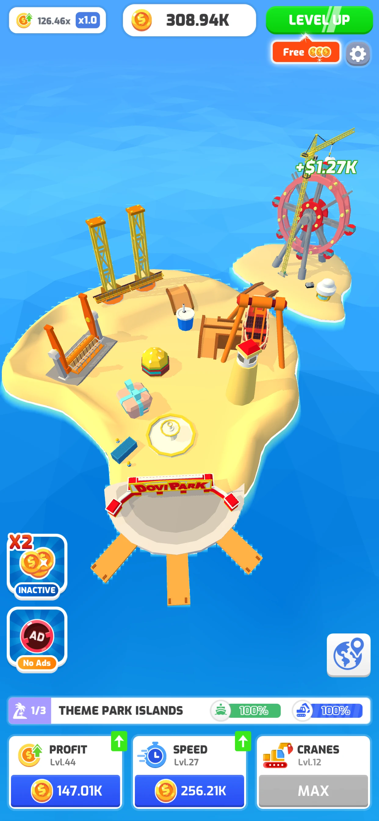 Idle Island Inc screenshot